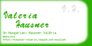 valeria hausner business card